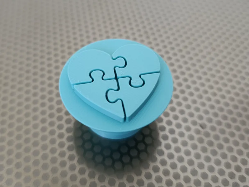 Tampon Pâtisserie Coeur Puzzle