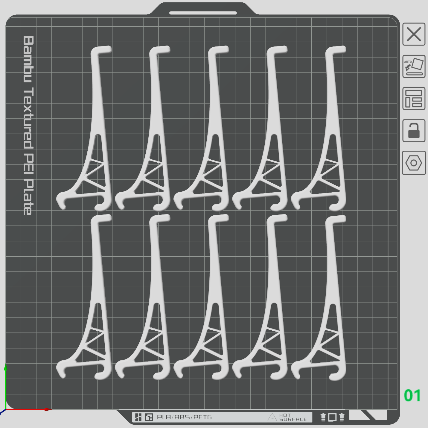 Miniatura 2 do modelo 3D 超强承重长挂钩仅需4克 更好的长挂钩 宜家斯考迪斯SKÅDIS挂钩