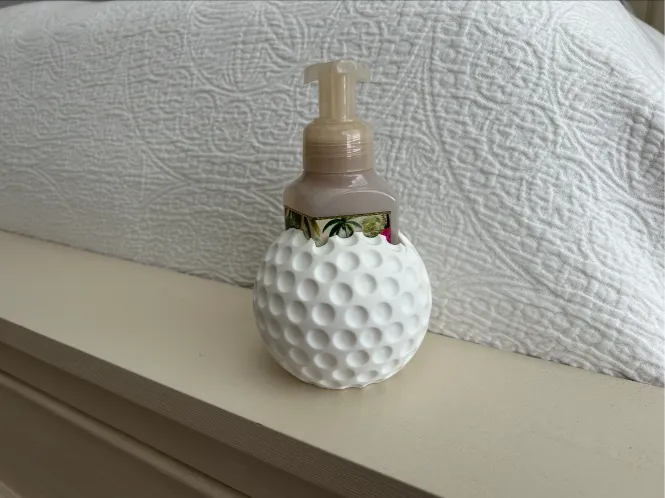 Golf Ball Foaming Soap Dispenser Sleeve