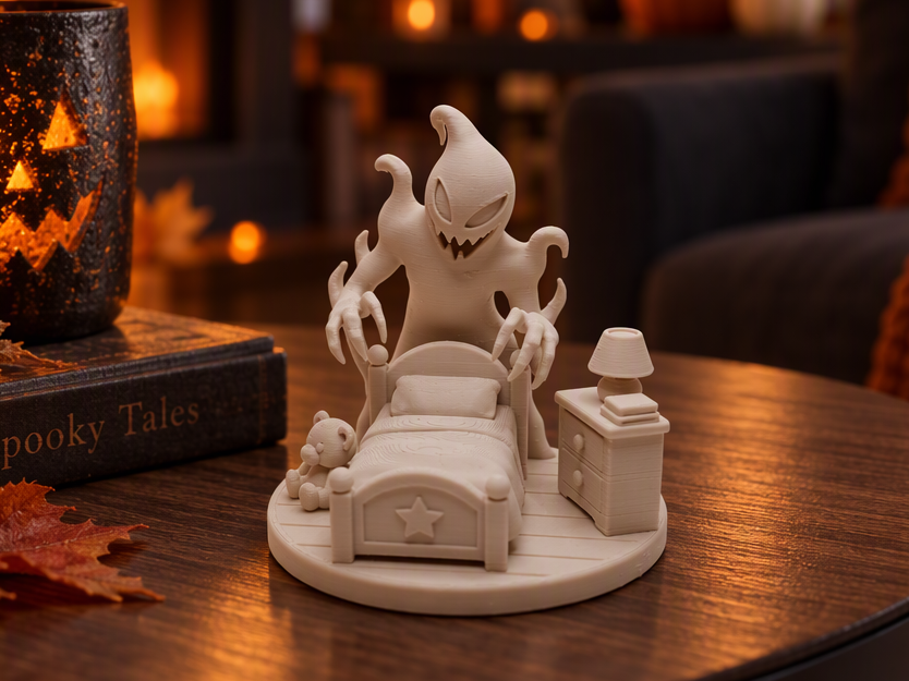 Bettmonster "Nachtkrall" Gruseliges Horrordiorama 3D model