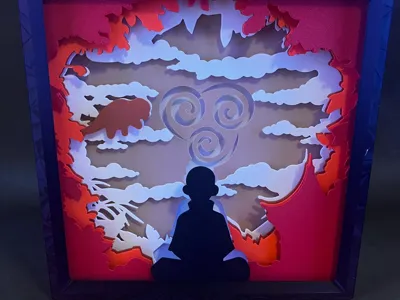 Avatar Air Bender Inspired Lightbox