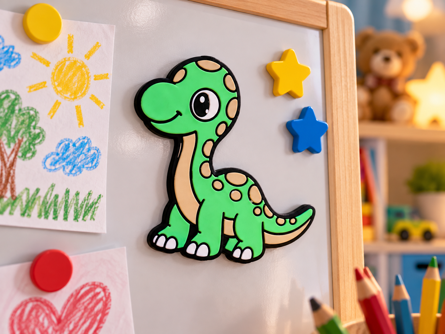 Little Dino Magnet – Longneck 3D model