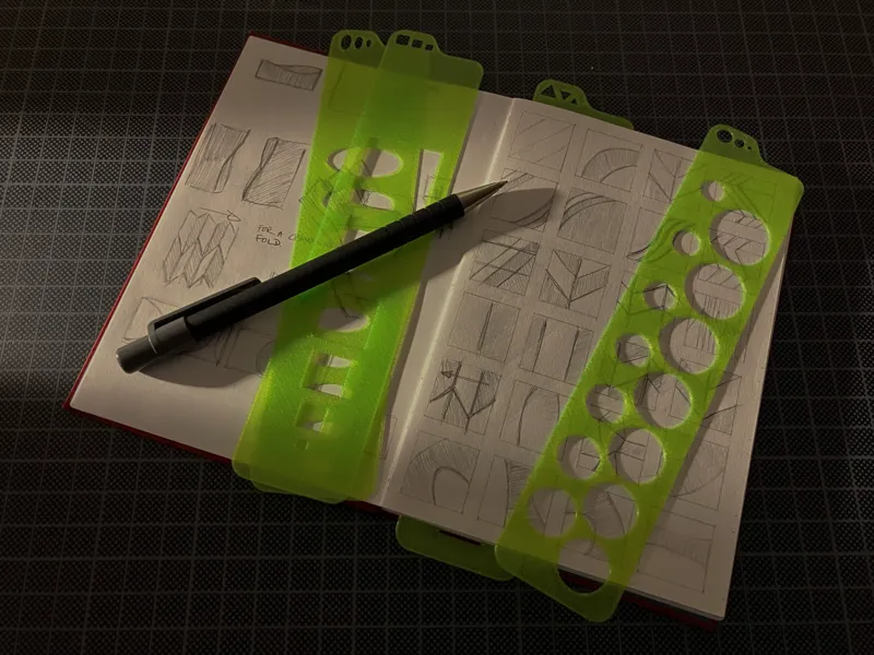 Stencil Bookmarks - Geometric