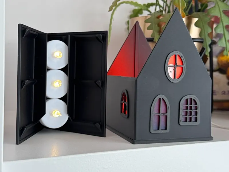 Haunted House Tea Light / LED Decor