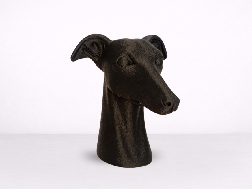 Whippet Bust – Modern Sculptural Dog Head