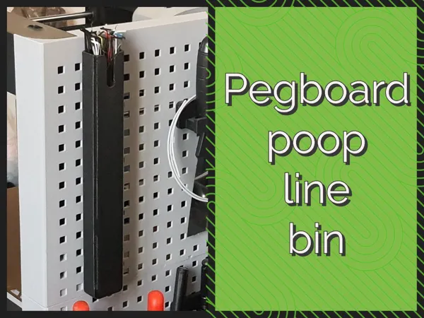 Bac mural pour pegboard à motif fun