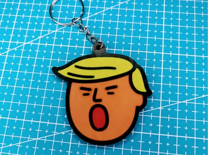 Donald 'Tarrif Man' Trump keychain