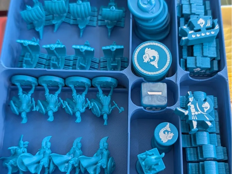 Cyclades Legendary Edition Minis + Meeples Tray