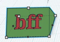 0.2mm layer, 2 walls, 15% infill, text come out of block