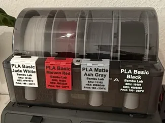 AMS Handle Snap-On Filament  Dry Box Label Holder