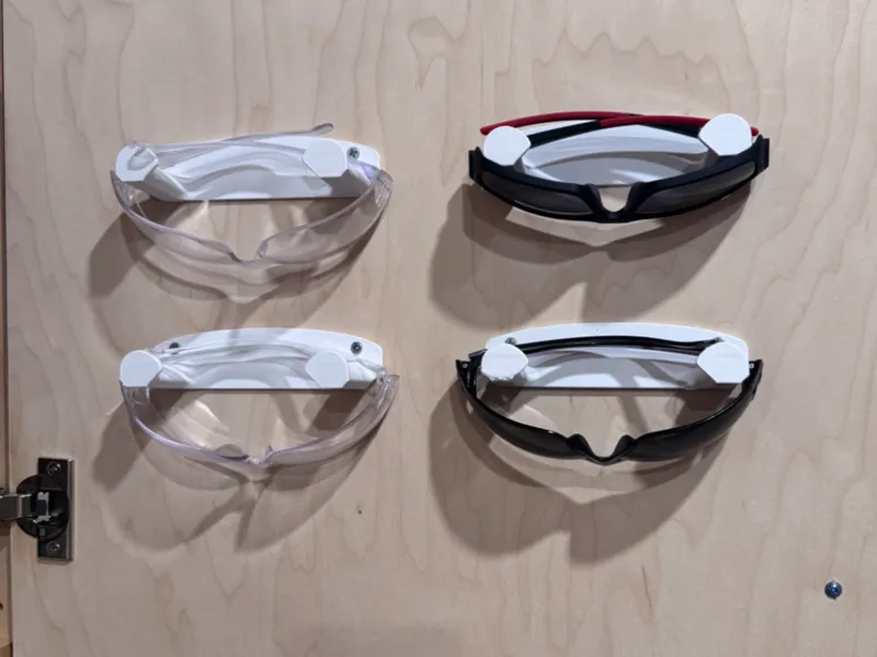 Safety glasses holder | glasses mount