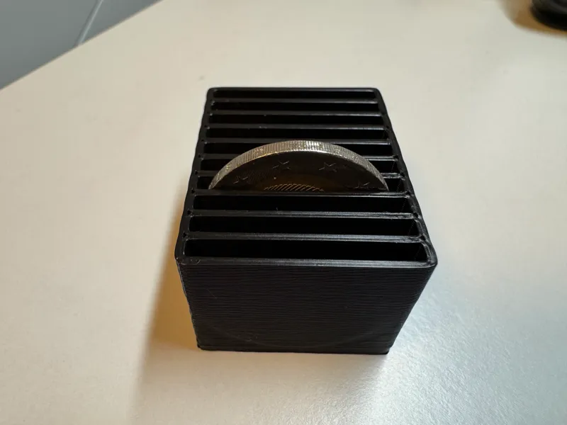 Car Euro coin storage box V2 ***quick print***