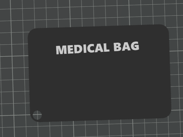 SImple Medical Bag Tag