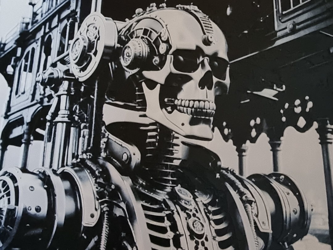 Steampunk Cyborg Skeleton — HueForge 
