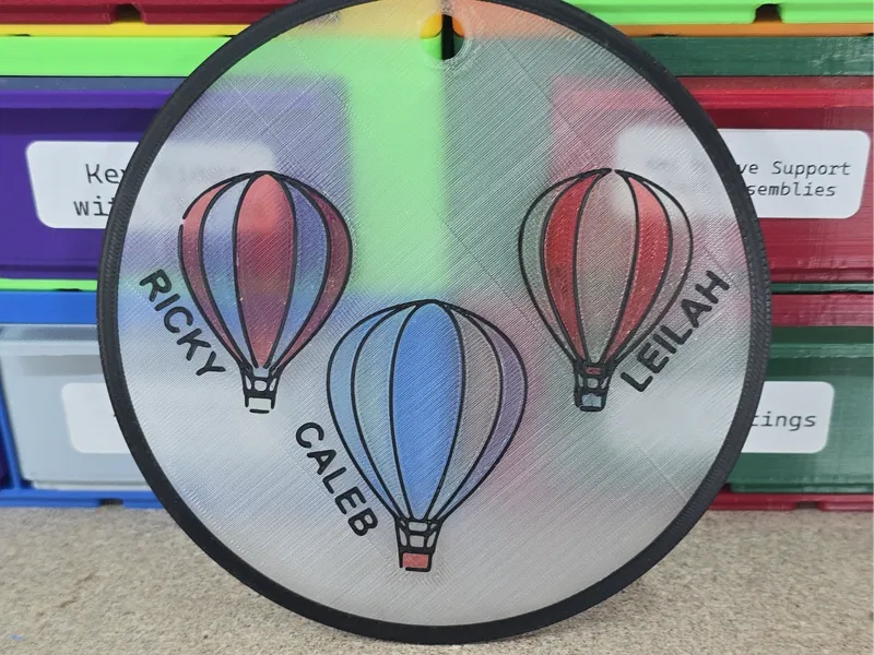 Hot Air Balloon Sun Catcher
