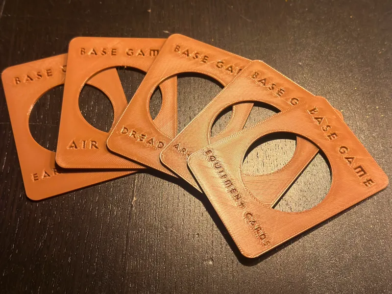 Hero Quest game card dividers 