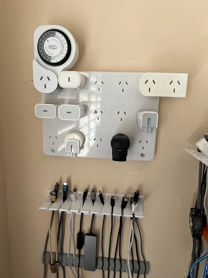 Australian Plug wall storage