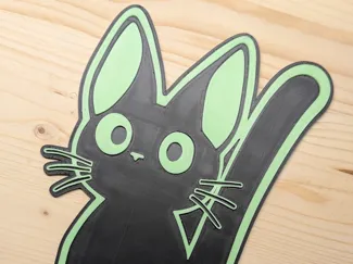Jiji glow-in-the-dark plaque (for PLA glow)