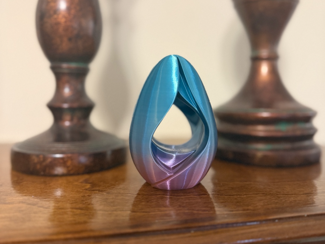 Elegant Negative Space Easter Egg – Modern Decor