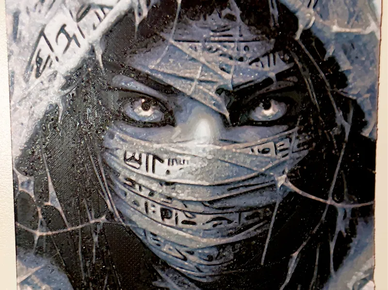 Veil of Ancient Symbols – Hueforge Wall Art