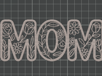 MOM Floral Design – Approx 10.5cm x 3.8cm 