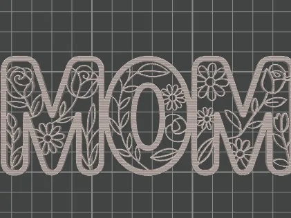 MOM Floral Design – Approx 10.5cm x 3.8cm 