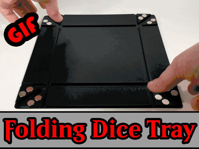 Flat Folding Dice Tray for DnD / MTG / Board Games