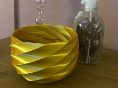 small twisted vase