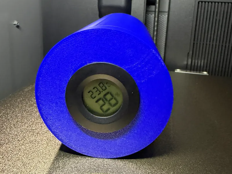 Aufbewahrungsbehälter für Silicagel mit Hygrometer