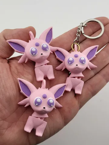 Llavero: Espeon Pokemon Keychain Flexible 3D Flexi Toy — vista de referencia 2