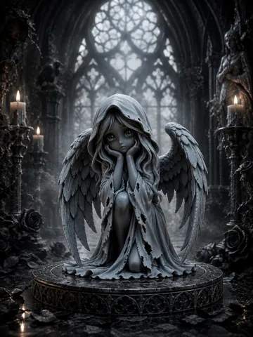 Figura decorativa: Nyx – Angel of Darkness — vista de referencia 2
