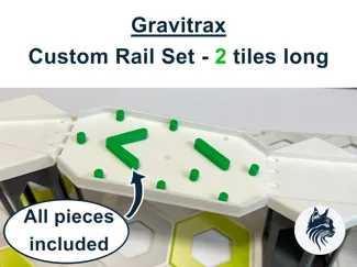 Gravitrax Custom Rail - 2 Tile long