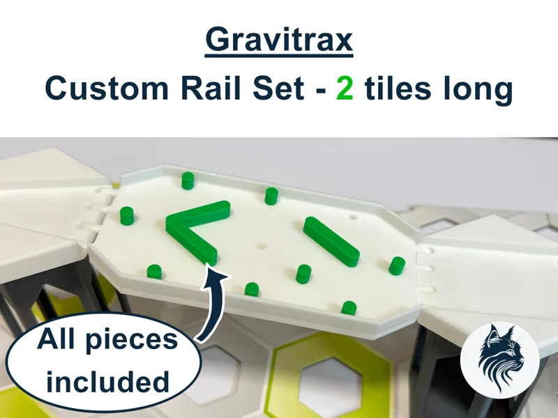 Gravitrax Custom Rail - 2 Tile long