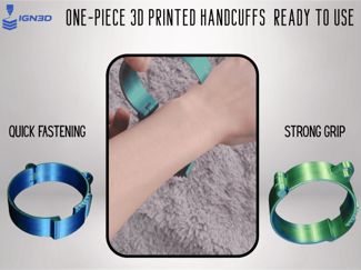 One-Piece 3D Printed Handcuffs – Ready to Use