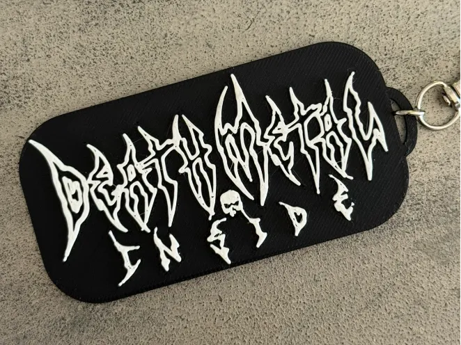DEATH METAL INSIDE KEYCHAIN