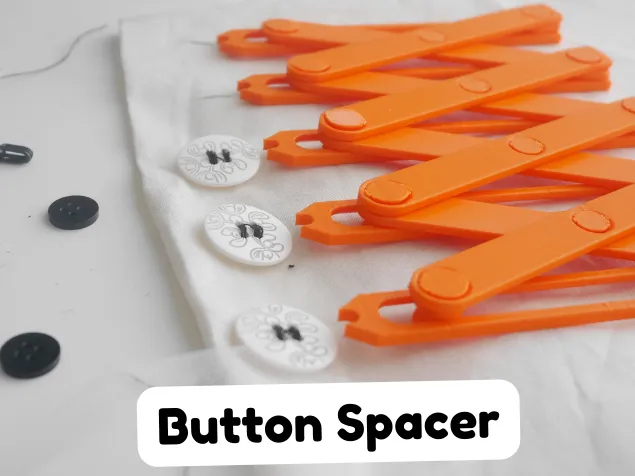 Button Spacer: Print-in-Place Sewing Gauge! 