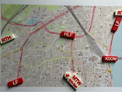 Fire Department Magnet Set for Tactical Deployment Planning 
