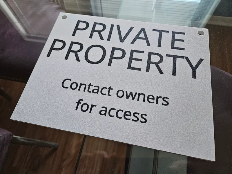 Private Property Sign