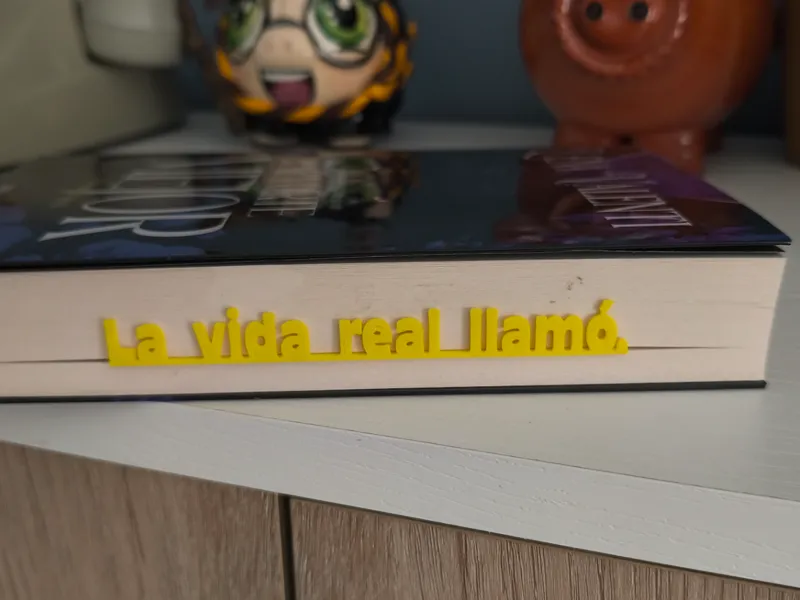 Marcapáginas: "La vida real llamó" 