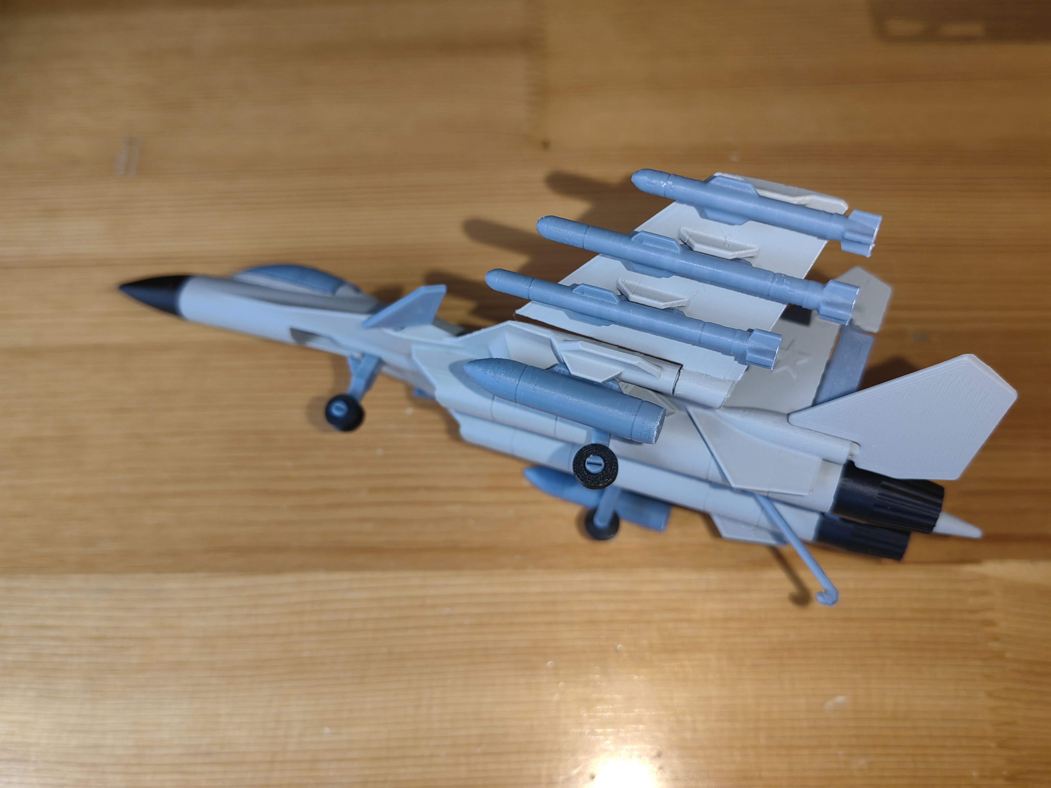 Miniatura 2 do modelo 3D 歼15-舰载机-拼装版