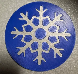 Coasters with Snowflake Inlay