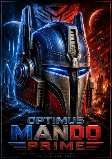 Pieza para disfraz o exhibición: Optimus Mando Prime helmet — vista de referencia 5