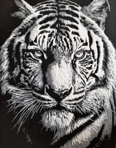 tiger 3 colors print hueforge
