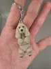 Cocker Spaniel Keychain - Cream - 0.2mm 