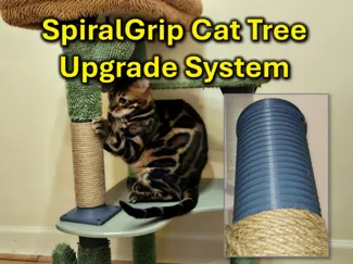SpiralGrip Cat Pole & Tree Upgrade System