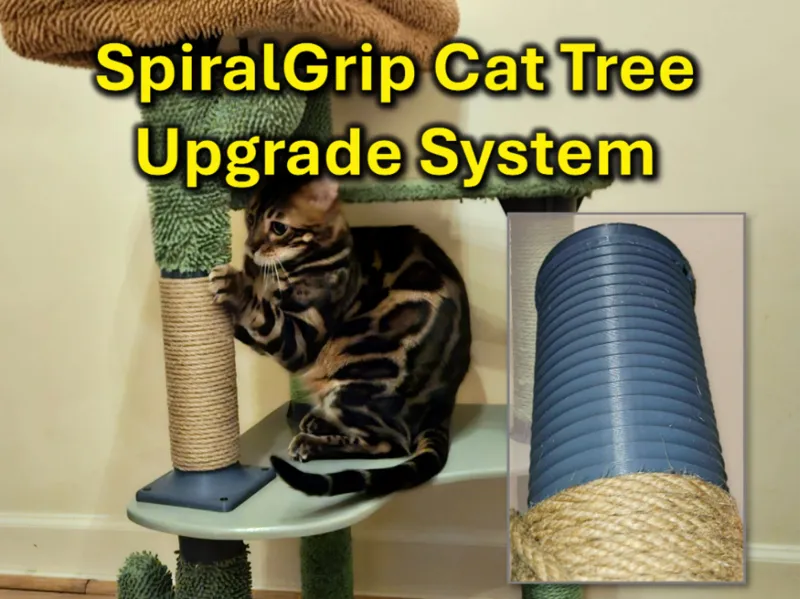 SpiralGrip Cat Pole & Tree Upgrade System