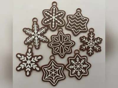 Christmas gingerbread ornaments