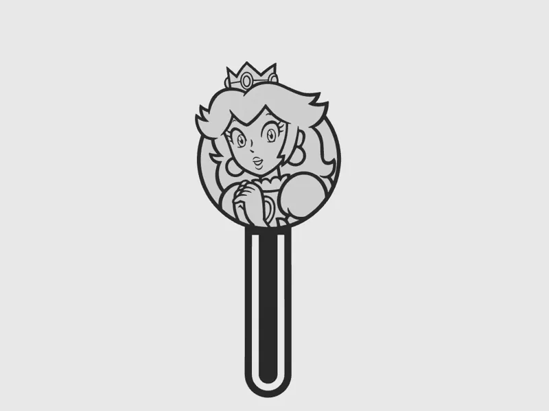 BookMark Princess Peach Super Mario Cute