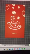 panels with simple figures with editable text
