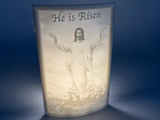 He is Risen Lithopane
